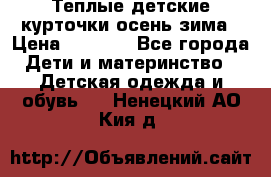 Теплые детские курточки осень-зима › Цена ­ 1 000 - Все города Дети и материнство » Детская одежда и обувь   . Ненецкий АО,Кия д.